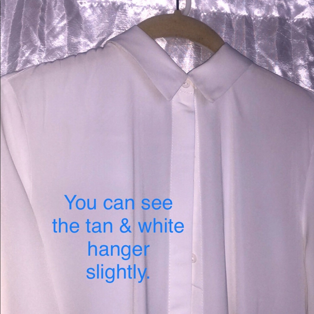 Women, Blouse, Button Up, Size 8, White - Picture 5 of 7